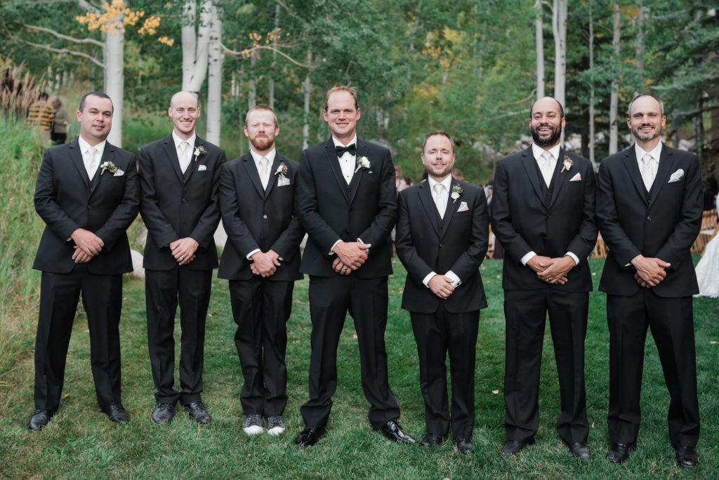 Groomsmen at Beaver Creek Autumn Wedding