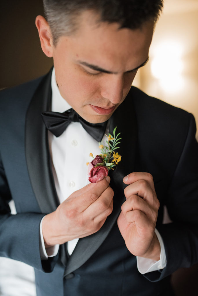 Victor getting ready for Breckenridge elopement
