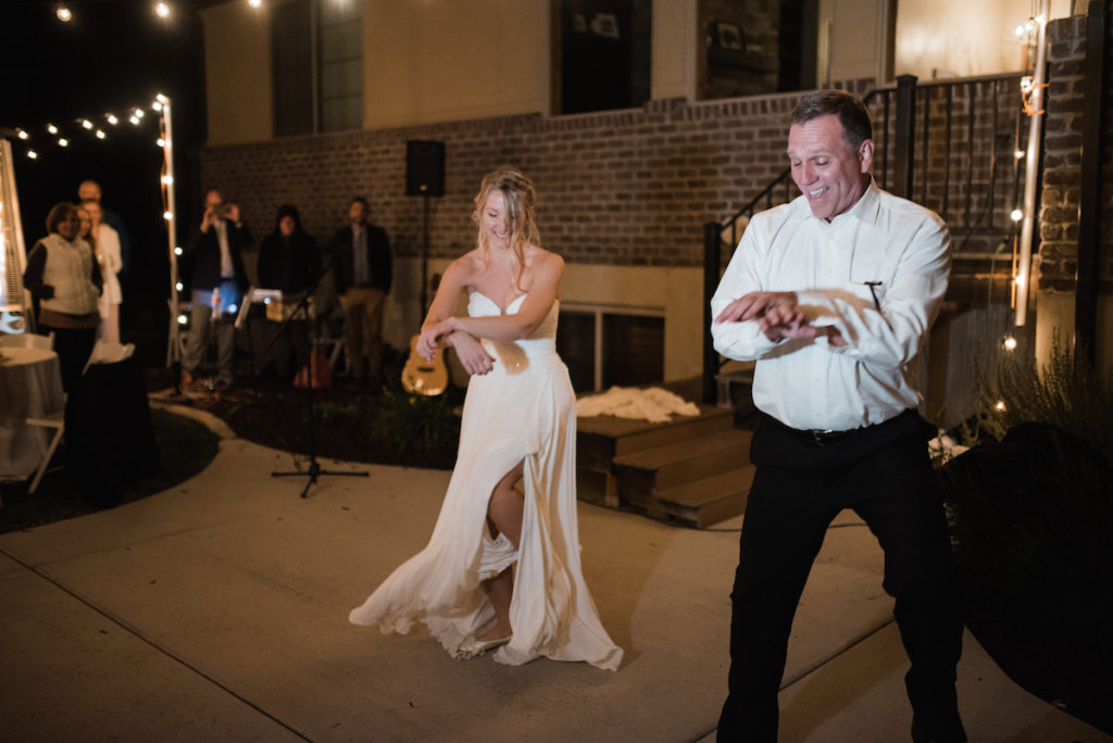 Father-daughter dance at Heber City wedding 