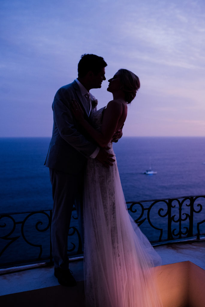Kelly and Shaun sunset Cabo wedding